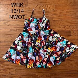 Wild Rich Kids, Disney Villains Twirl Tank dress, kids 13/14